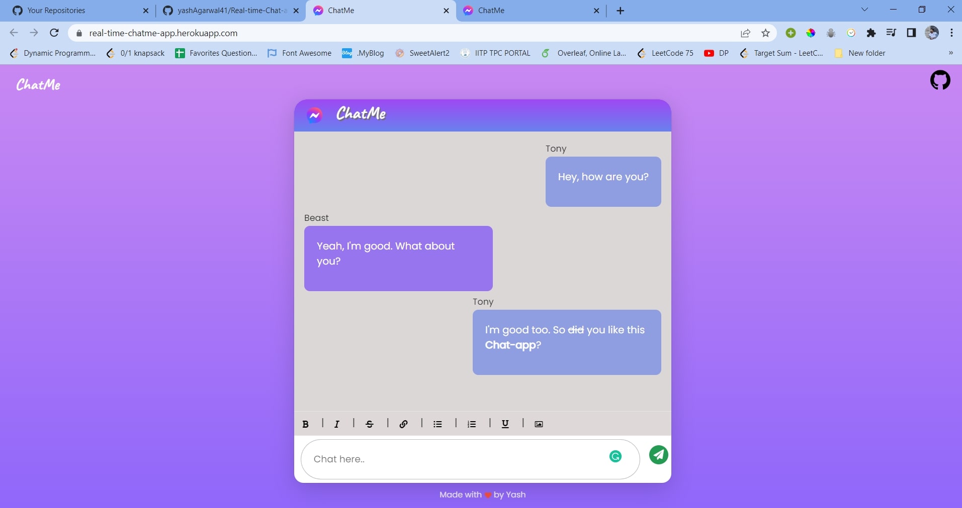Real-Time Chat App